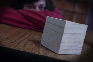 Rachel and a Block of Wood